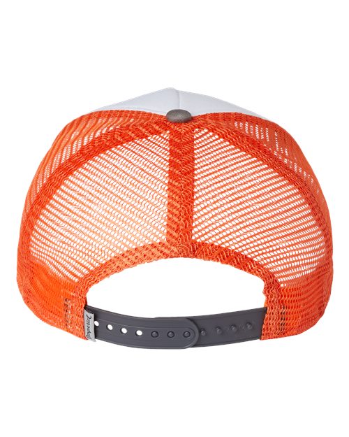 North Country Trucker Cap - Back - B90995000 - White/ Charcoal/ Orange
