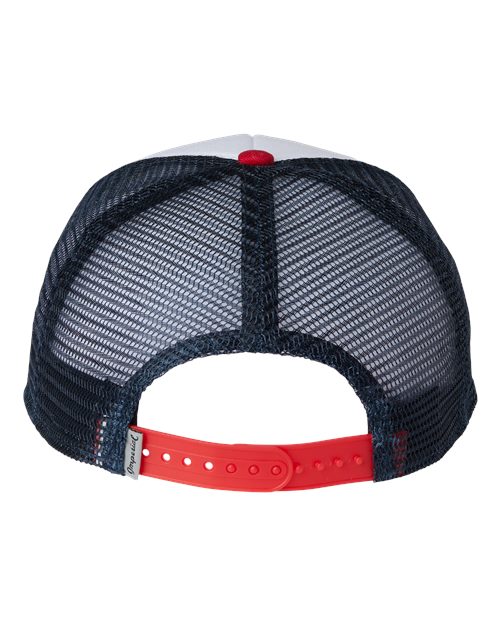 North Country Trucker Cap - Back - B90995150 - White/ Red/ Dark Navy