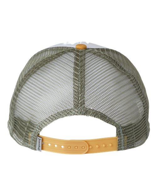 North Country Trucker Cap - Back - B90995170 - White/ Wheat/ Elmwood
