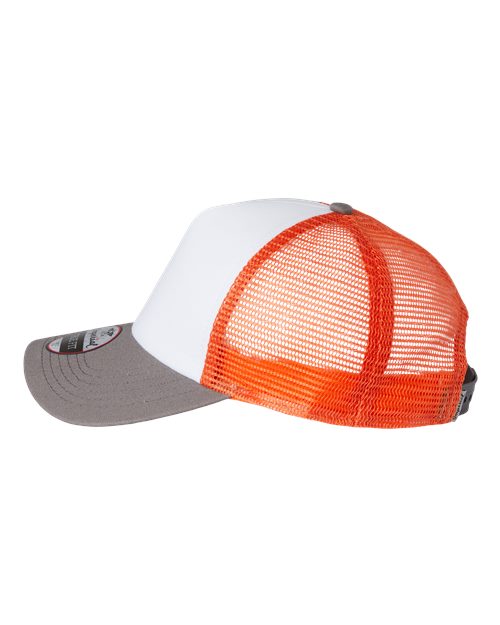 North Country Trucker Cap - DirectSide - B90995000 - White/ Charcoal/ Orange