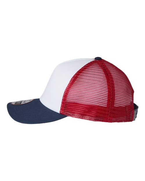North Country Trucker Cap - DirectSide - B90995110 - White/ Imperial Navy/ Red