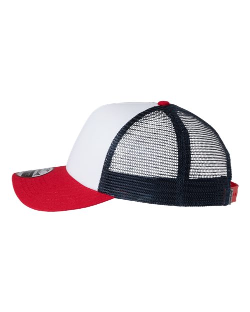North Country Trucker Cap - DirectSide - B90995150 - White/ Red/ Dark Navy
