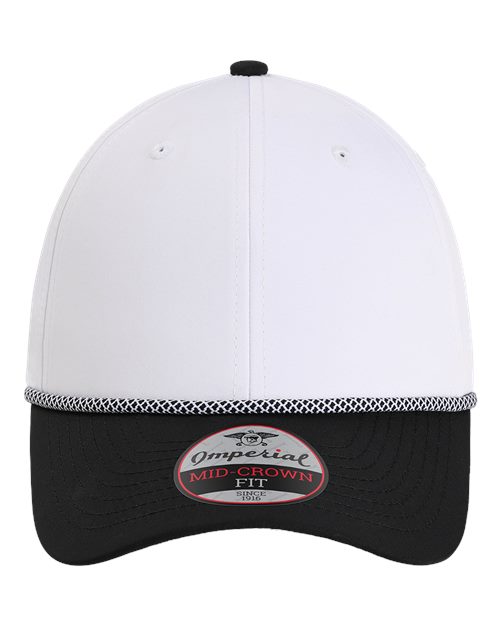 The Wingman Cap - Front - B06595480 - White/ Black/ Black/ White