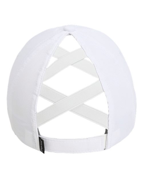 The Hinsen Women's Performance Ponytail Cap - Back - B11695000 - White