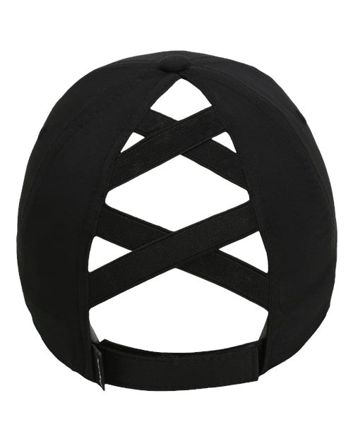 The Hinsen Women's Performance Ponytail Cap - Back - B11695500 - Black
