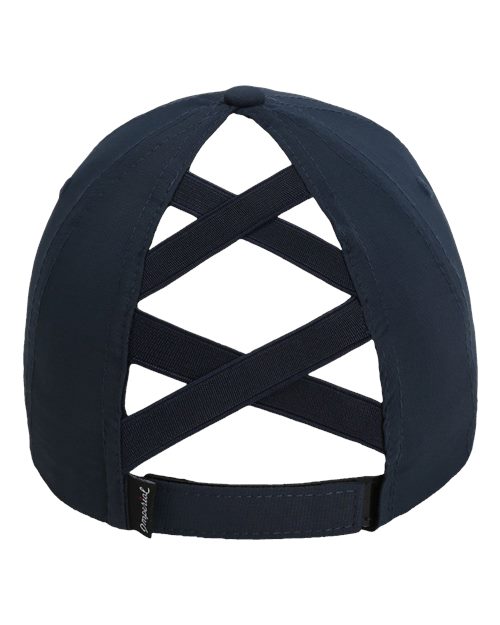 The Hinsen Women's Performance Ponytail Cap - Back - B11695650 - True Navy