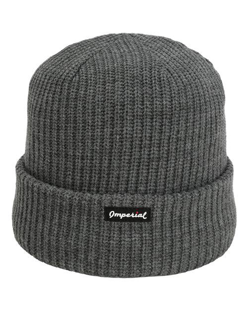 The Mogul Cuffed Beanie - Back - B12095590 - Heather Grey