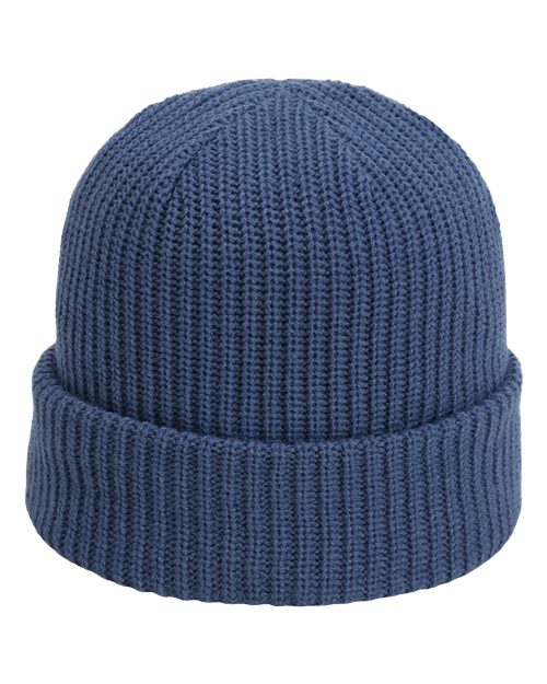 The Mogul Cuffed Beanie - Front - B12095250 - Breaker Blue