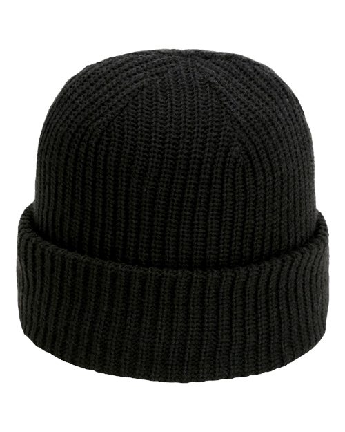 The Mogul Cuffed Beanie - Front - B12095500 - Black