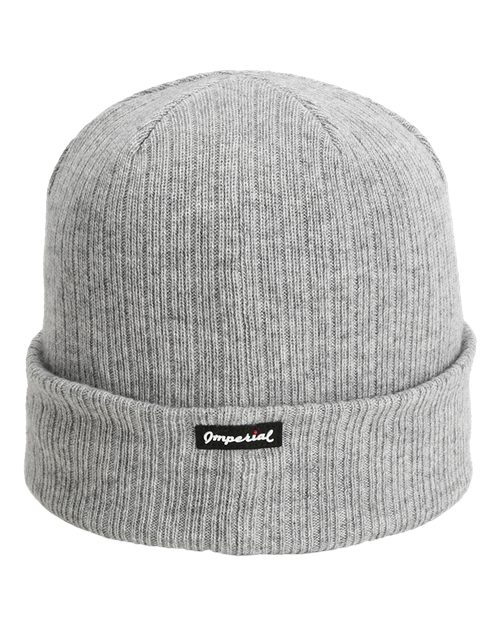The Edelweiss Cuffed Beanie - Front - B25095590 - Fog