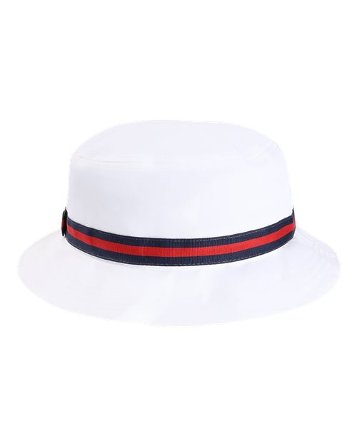 The Oxford Performance Bucket - Back - B25695150 - White/ Navy/ Red