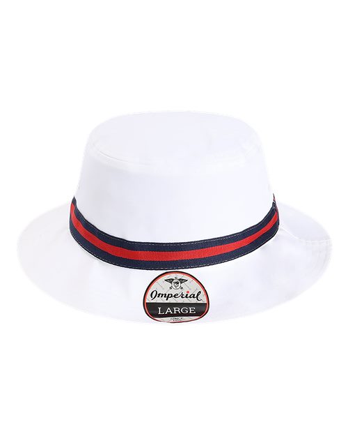 The Oxford Performance Bucket - Front - B25695150 - White/ Navy/ Red