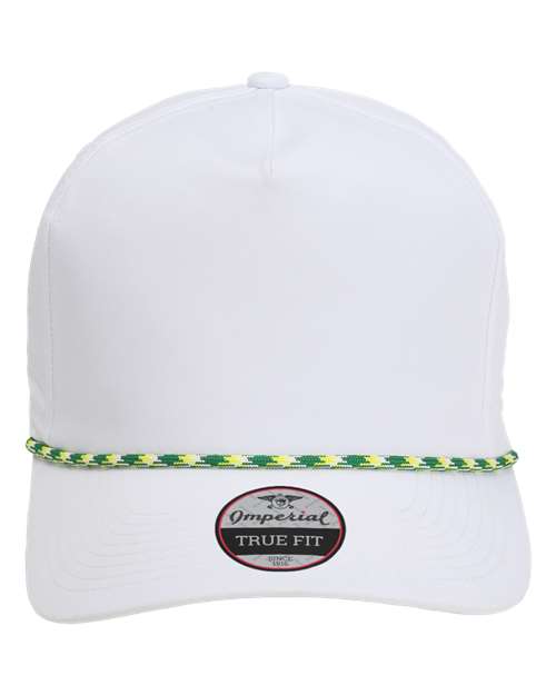 The Wrightson Cap - Front - B51195000 - White/ Green-Yellow