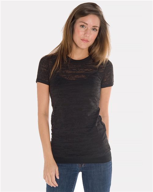 Juniors Burnout T-Shirt - styleImage