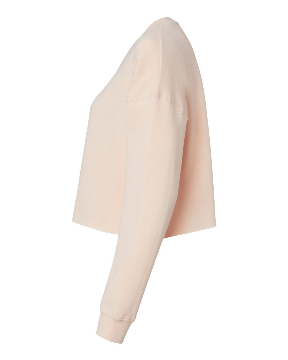 Women's Lightweight Crop Crewneck Sweatshirt - DirectSide - B03176302 - Blush