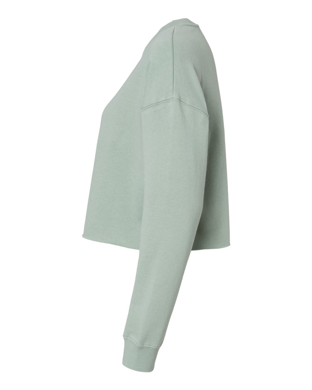 Women's Lightweight Crop Crewneck Sweatshirt - DirectSide - B03176542 - Sage