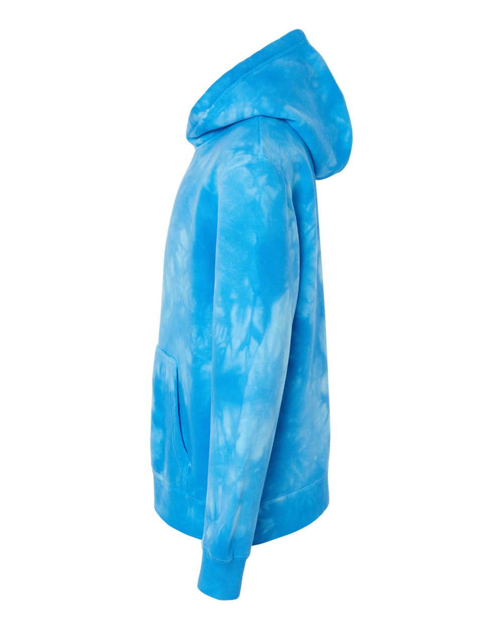 Youth Midweight Tie-Dyed Hooded Sweatshirt - DirectSide - B03576252 - Tie Dye Aqua Blue