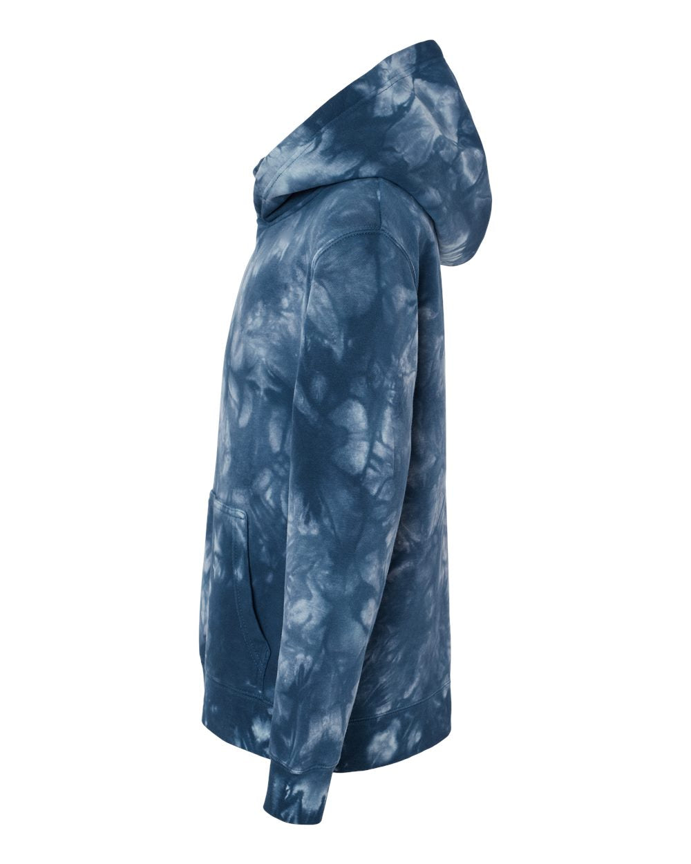 Youth Midweight Tie-Dyed Hooded Sweatshirt - DirectSide - B03576652 - Tie Dye Navy