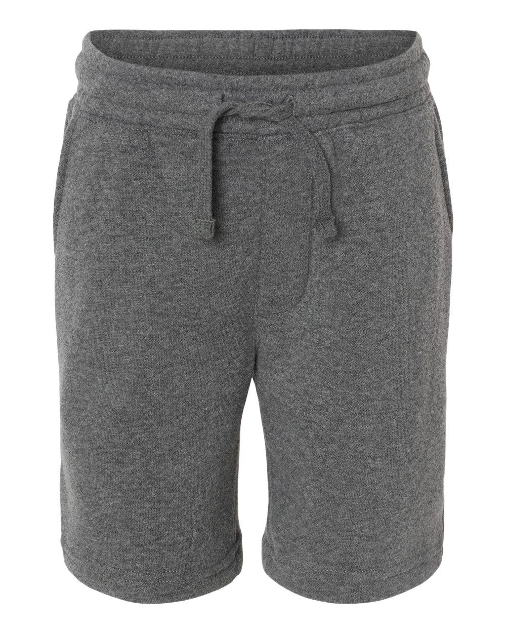 Youth Lightweight Special Blend Fleece Shorts - Front - B03776354 - Nickel