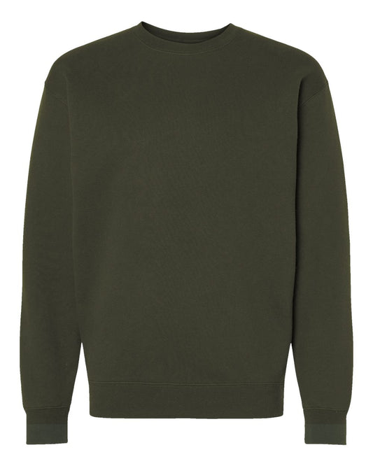 Unisex Heavyweight Crewneck Sweatshirt - Front - B04076642 - Army