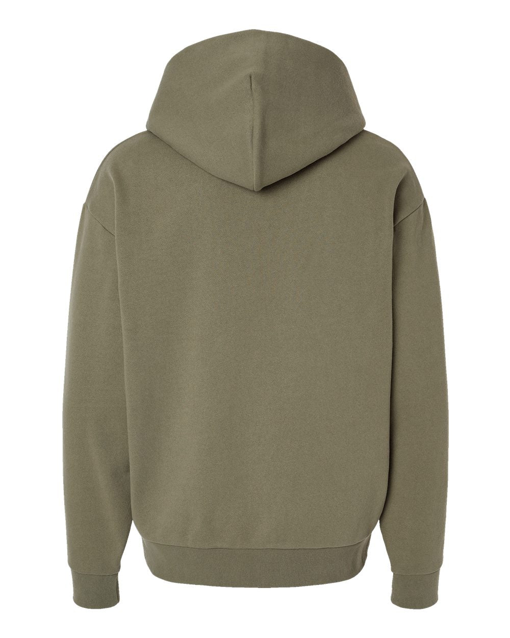 Unisex Mainstreet Hooded Sweatshirt - Back - B04176542 - Olive