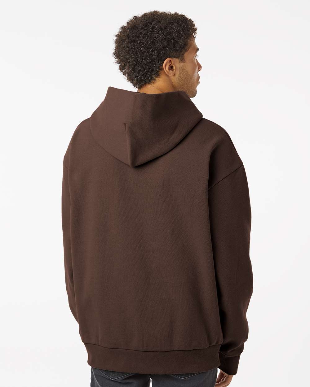 Unisex Mainstreet Hooded Sweatshirt - OnModelBack - B04176602 - Brown