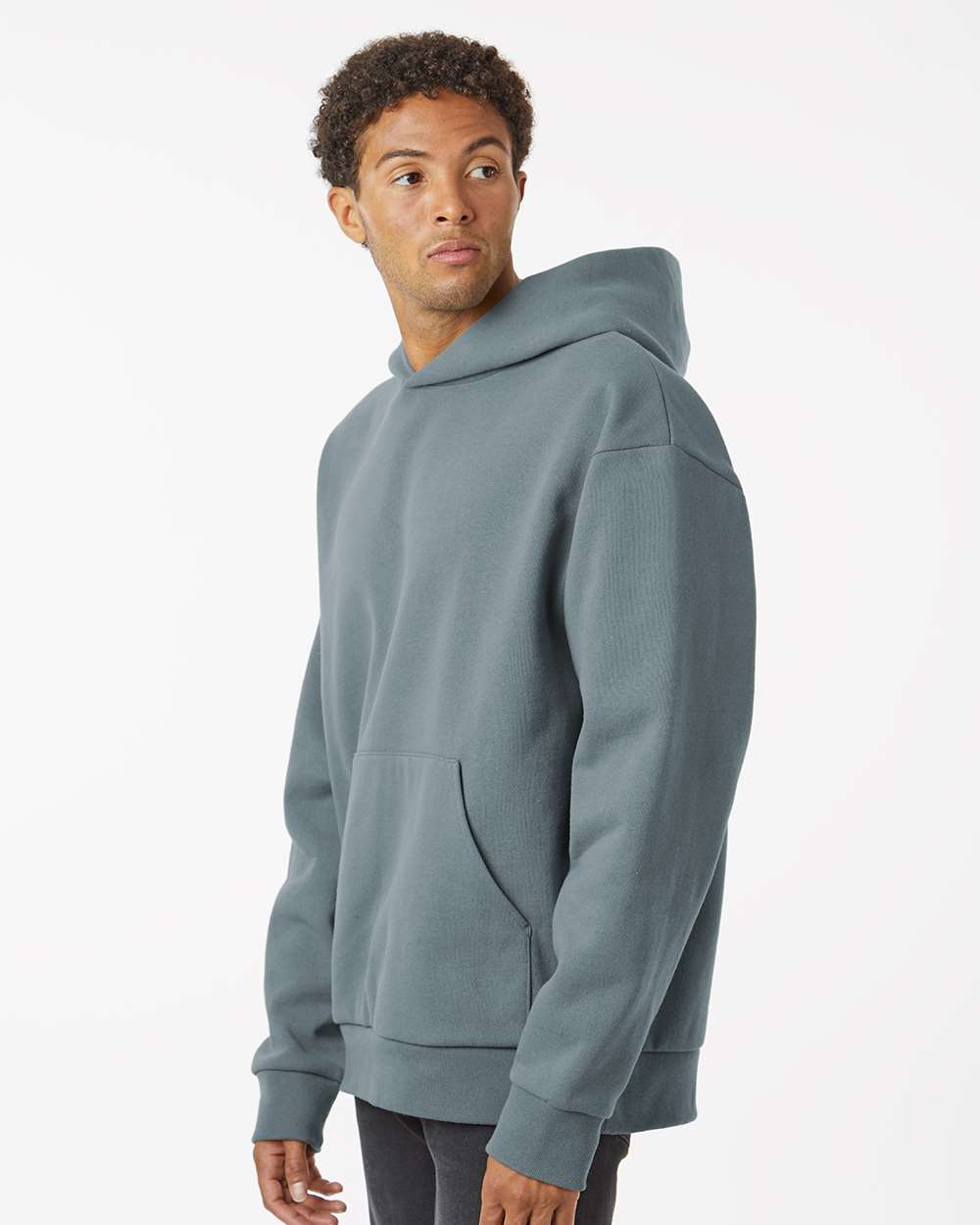 Unisex Mainstreet Hooded Sweatshirt - OnModelSide - B04176252 - Blue Magic