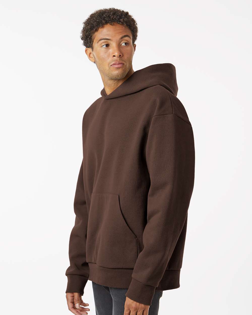 Unisex Mainstreet Hooded Sweatshirt - OnModelSide - B04176602 - Brown