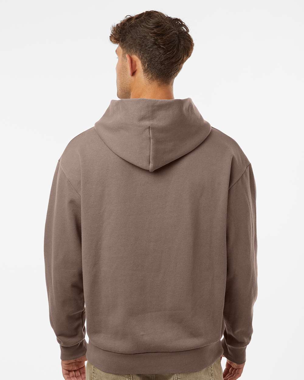 Unisex Avenue Hooded Sweatshirt - OnModelBack - B04276262 - Clay