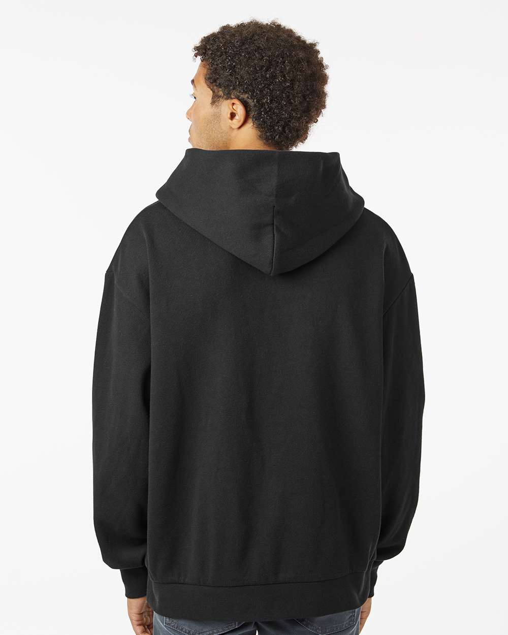 Unisex Avenue Hooded Sweatshirt - OnModelBack - B04276502 - Black
