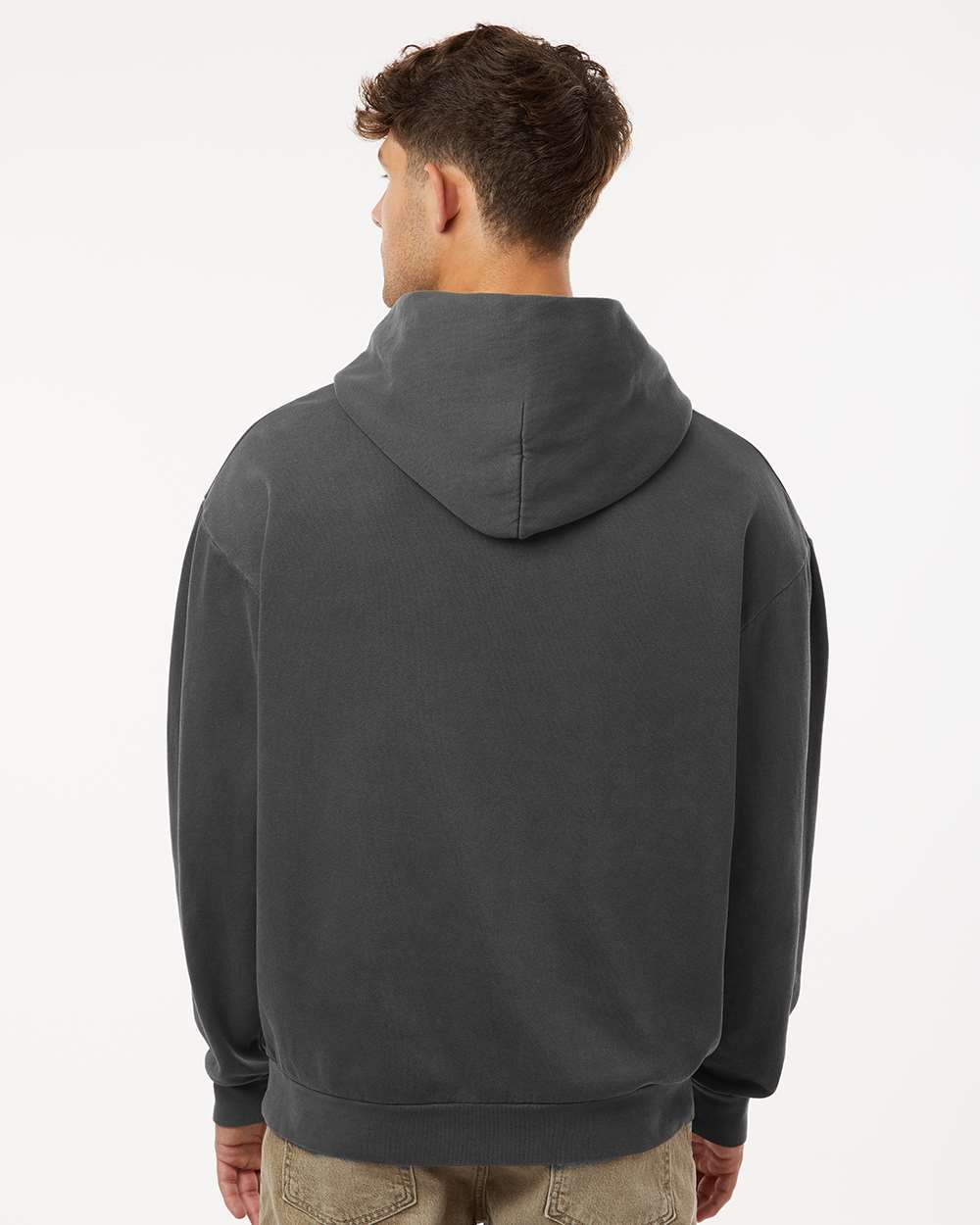 Unisex Avenue Hooded Sweatshirt - OnModelBack - B04276512 - Pigment Black