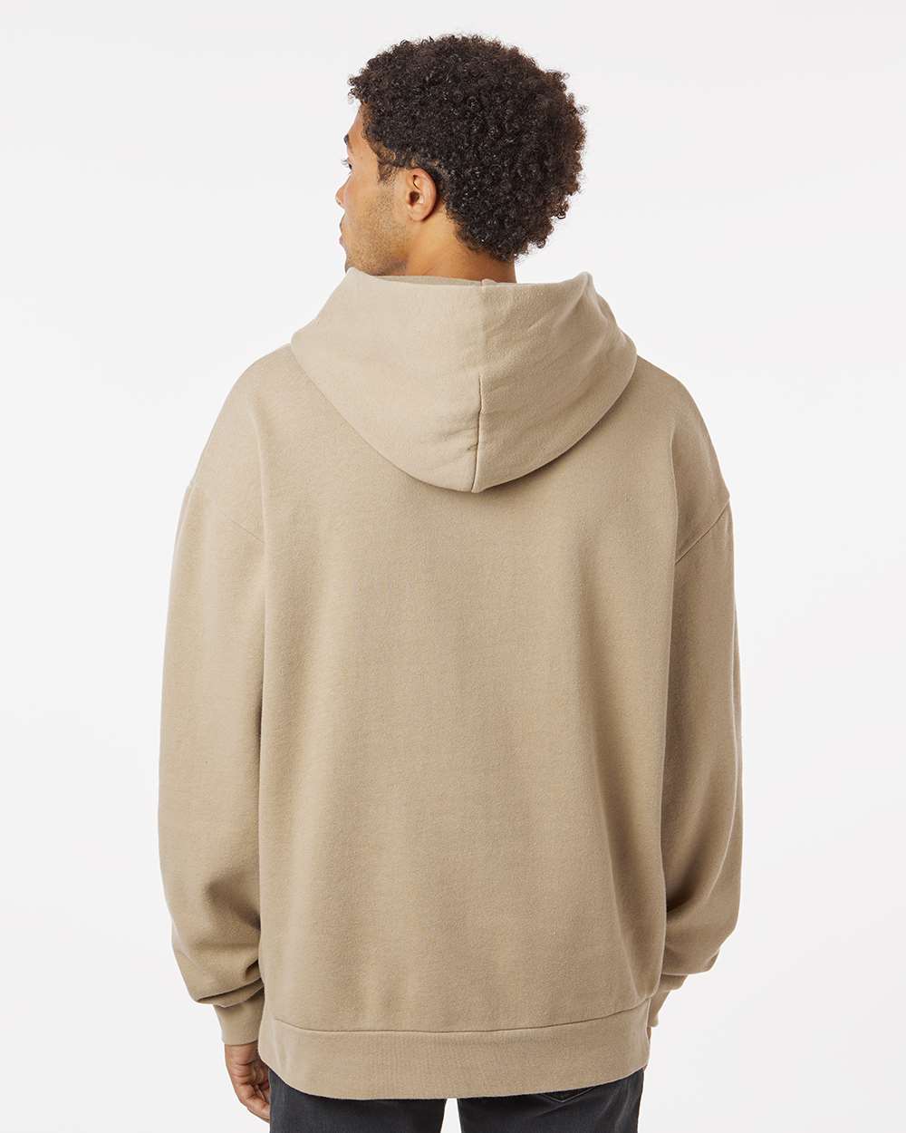 Unisex Avenue Hooded Sweatshirt - OnModelBack - B04276732 - Sandstone