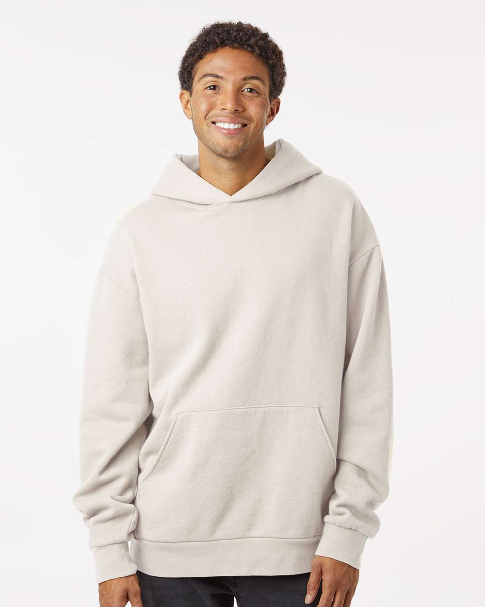 Unisex Avenue Hooded Sweatshirt - OnModelFront - B04276242 - Ivory