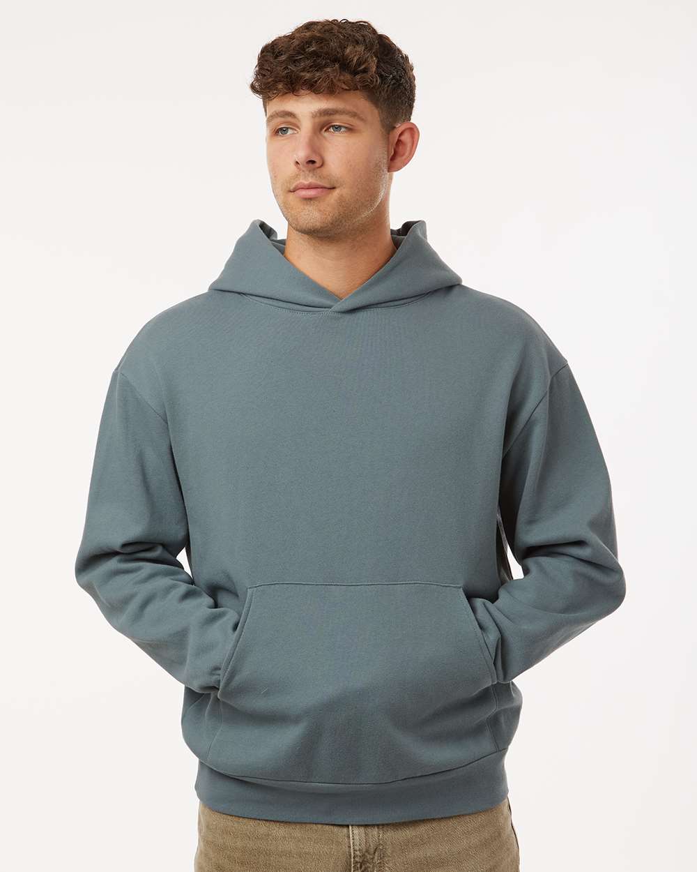 Unisex Avenue Hooded Sweatshirt - OnModelFront - B04276252 - Blue Magic