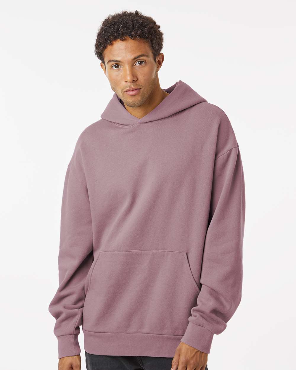 Unisex Avenue Hooded Sweatshirt - OnModelFront - B04276672 - Orchid