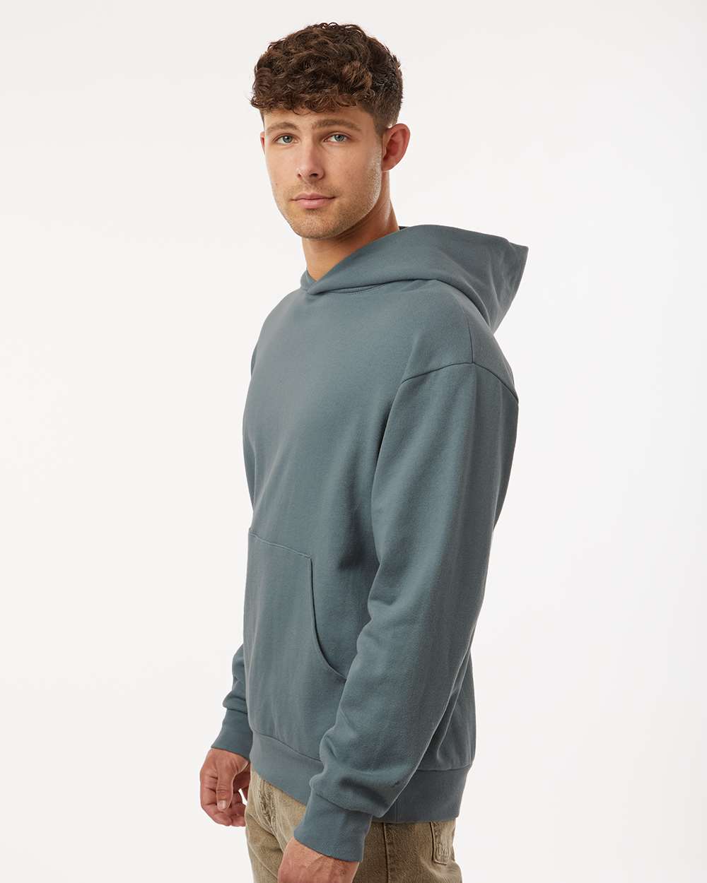 Unisex Avenue Hooded Sweatshirt - OnModelSide - B04276252 - Blue Magic