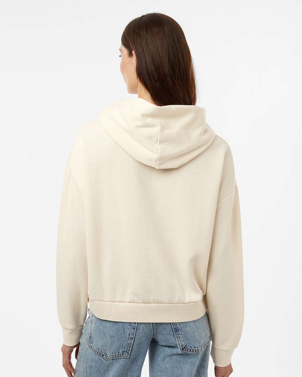 Women's California Wave Wash Sunday Hooded Sweatshirt - OnModelBack - B01076242 - Bone