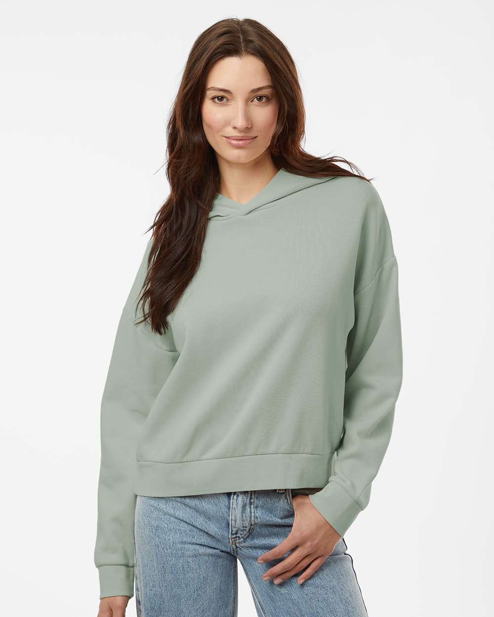 Women's California Wave Wash Sunday Hooded Sweatshirt - OnModelFront - B01076542 - Sage
