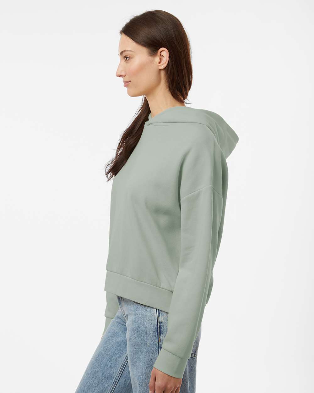Women's California Wave Wash Sunday Hooded Sweatshirt - OnModelSide - B01076542 - Sage
