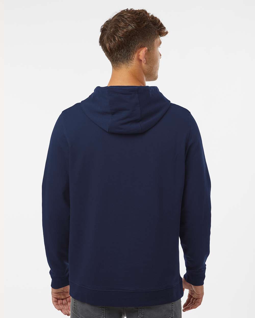 Unisex Perform Hooded Sweatshirt - OnModelBack - B00176652 - Classic Navy