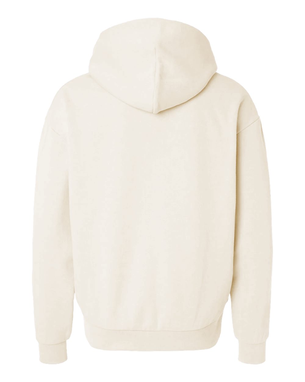 Unisex Boulevard Heavyweight Hooded Sweatshirt - Back - B00376242 - Bone