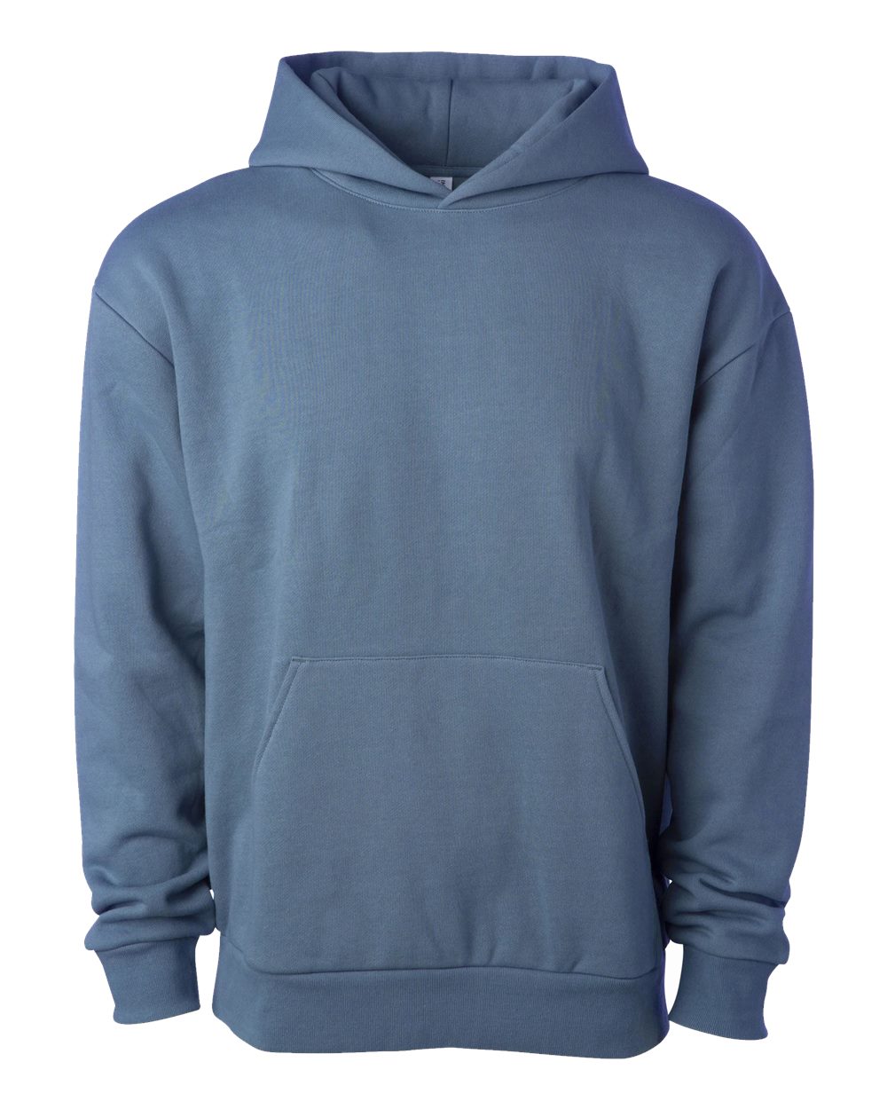Unisex Boulevard Heavyweight Hooded Sweatshirt - Front - B00376442 - Storm Blue