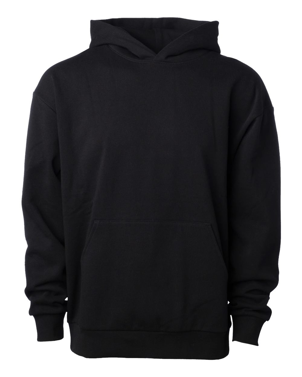 Unisex Boulevard Heavyweight Hooded Sweatshirt - Front - B00376502 - Black