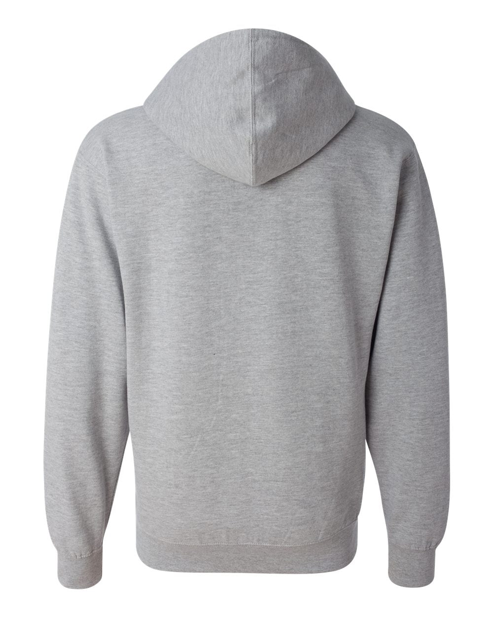 Unisex Midweight Full-Zip Hooded Sweatshirt - Back - B20176352 - Grey Heather
