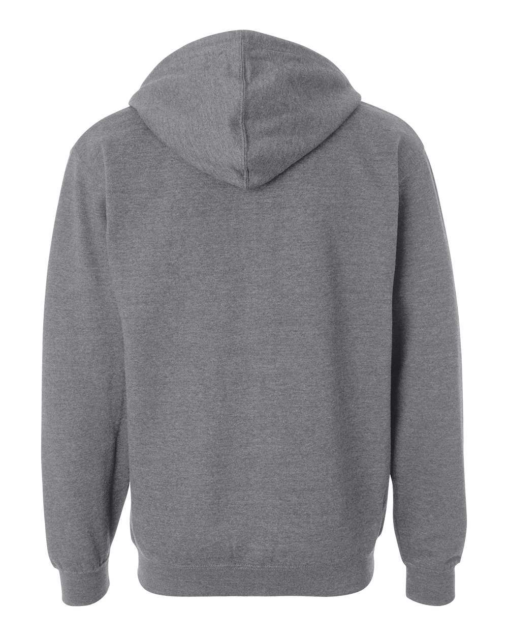 Unisex Midweight Full-Zip Hooded Sweatshirt - Back - B20176362 - Gunmetal Heather