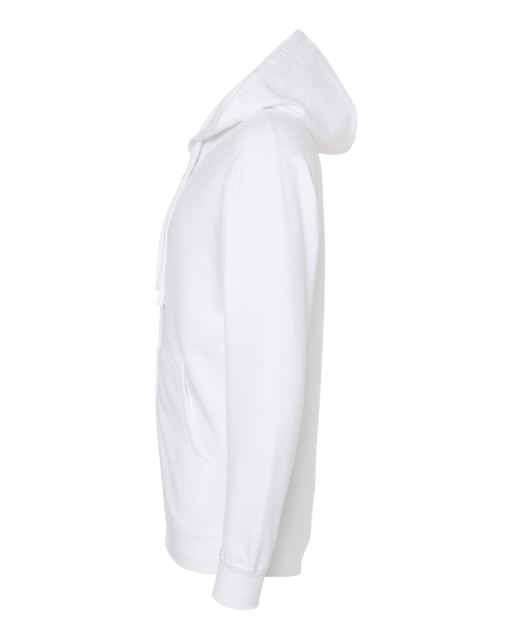 Unisex Midweight Full-Zip Hooded Sweatshirt - DirectSide - B20176002 - White