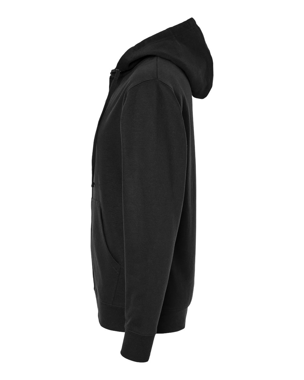 Unisex Midweight Full-Zip Hooded Sweatshirt - DirectSide - B20176502 - Black