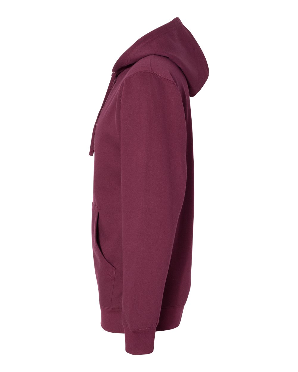 Unisex Midweight Full-Zip Hooded Sweatshirt - DirectSide - B20176532 - Maroon
