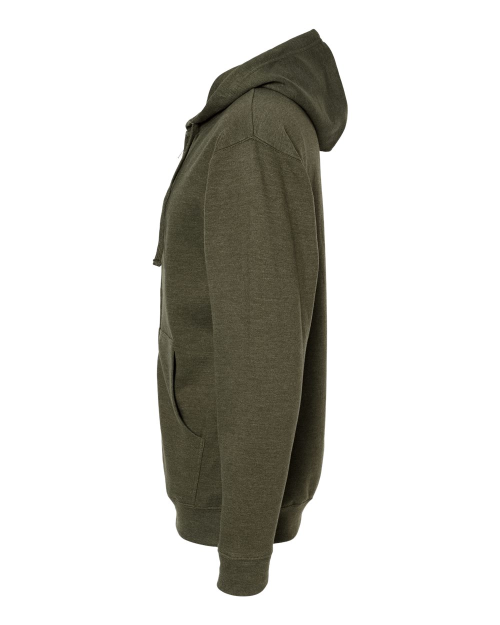 Unisex Midweight Full-Zip Hooded Sweatshirt - DirectSide - B20176642 - Army Heather