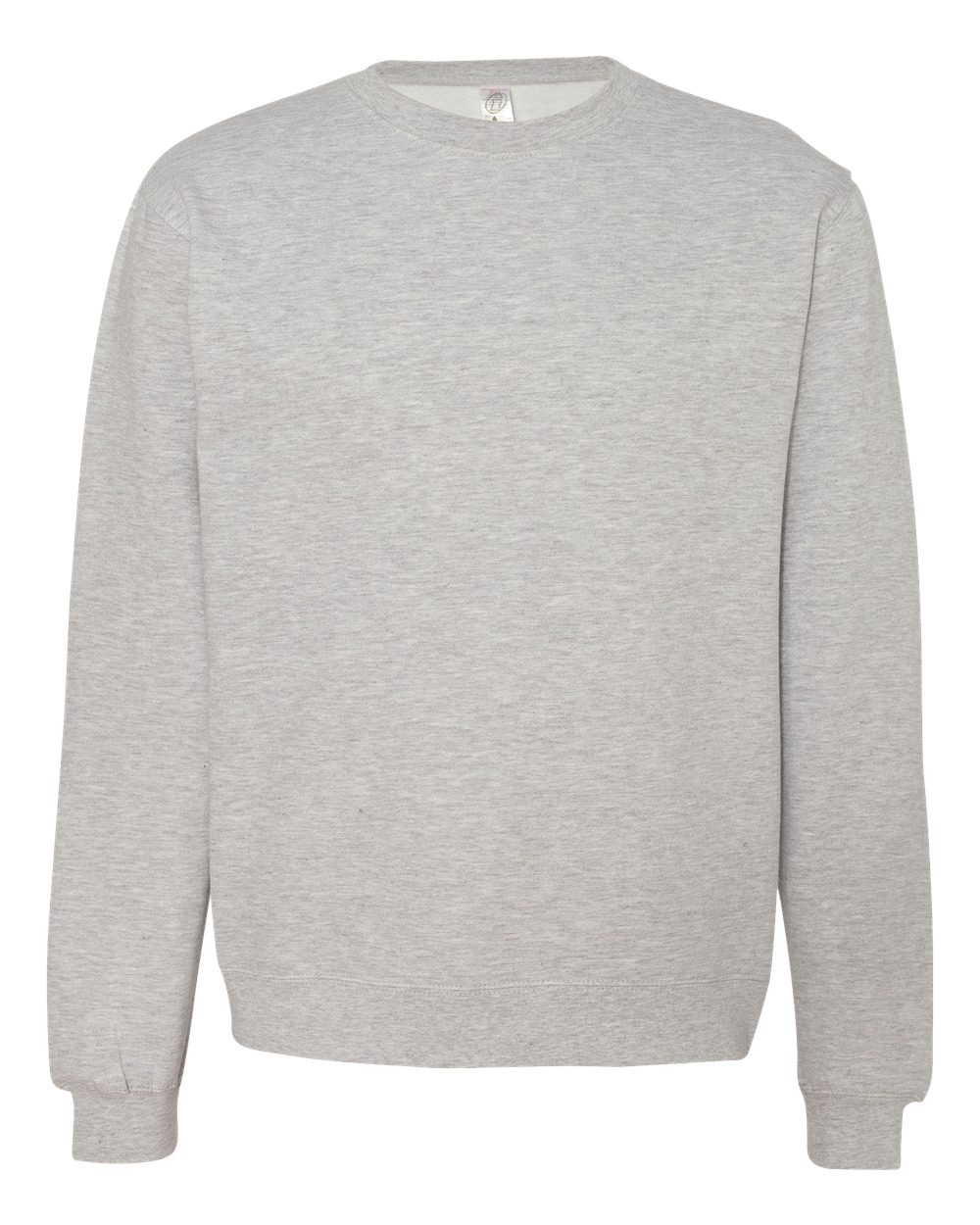 Unisex Midweight Crewneck Sweatshirt - Front - B83676352 - Grey Heather